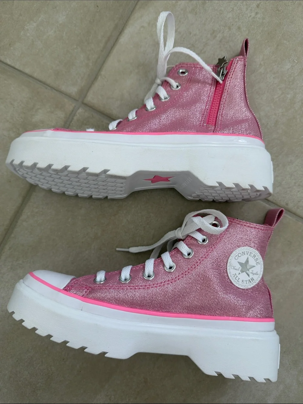 Converse Pink High-Top Sneakers